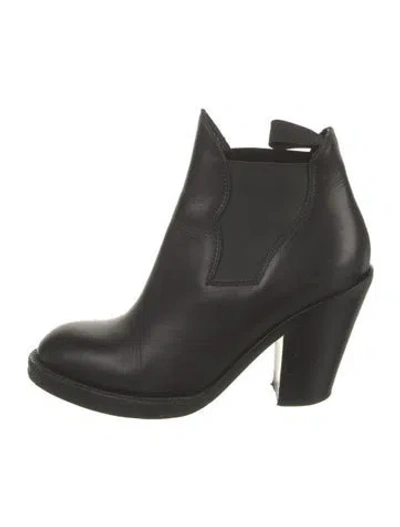 Pre-owned Acne Studios Leather Chelsea Boots In Black