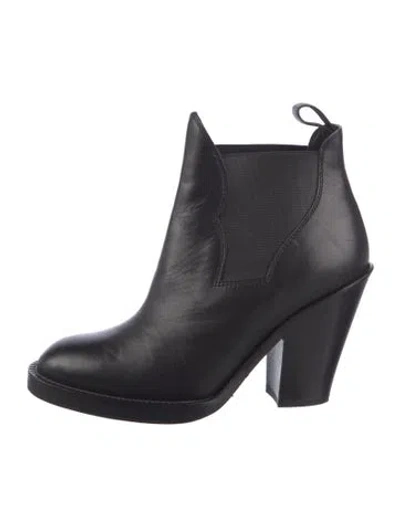 Pre-owned Acne Studios Leather Chelsea Boots In Black