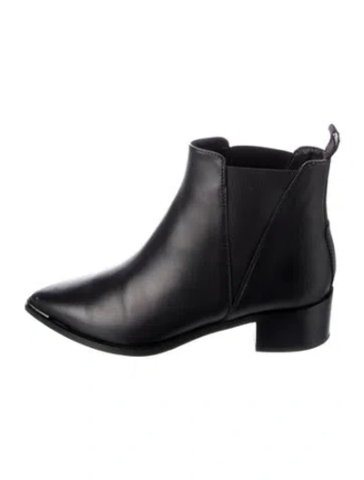 Pre-owned Acne Studios Leather Chelsea Boots In Black