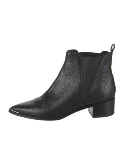 Pre-owned Acne Studios Leather Chelsea Boots In Black