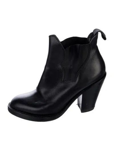 Pre-owned Acne Studios Leather Chelsea Boots In Black