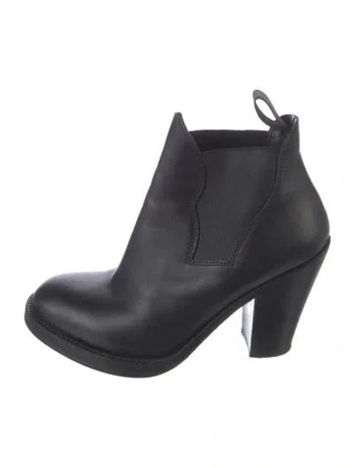 Pre-owned Acne Studios Leather Chelsea Boots In Black