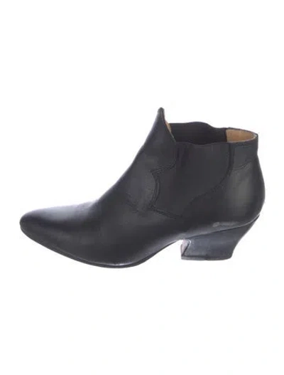 Pre-owned Acne Studios Leather Chelsea Boots In Black