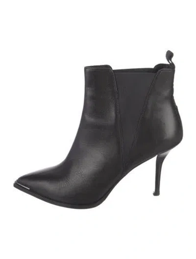 Pre-owned Acne Studios Leather Chelsea Boots In Black