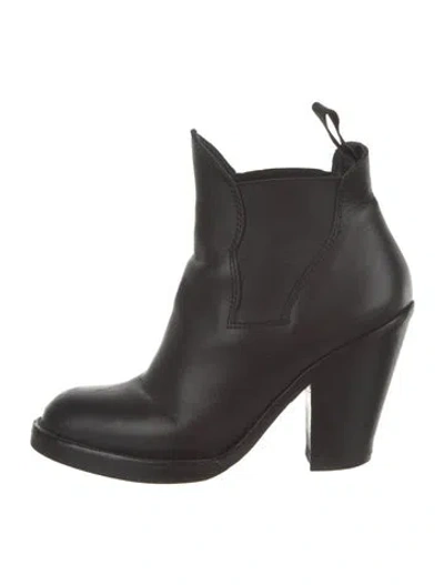 Pre-owned Acne Studios Leather Chelsea Boots In Black