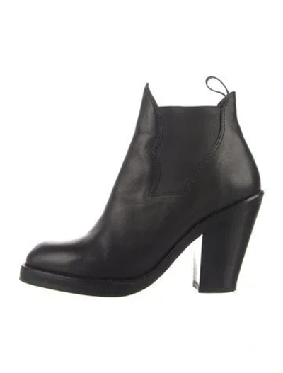 Pre-owned Acne Studios Leather Chelsea Boots In Black