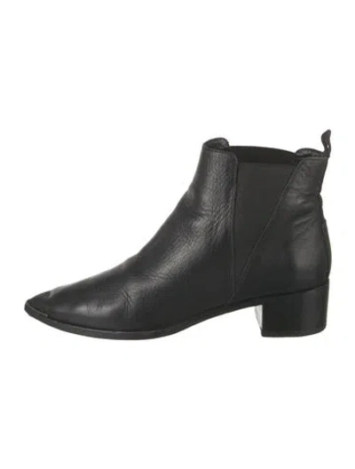 Pre-owned Acne Studios Leather Chelsea Boots In Black