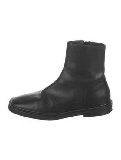 Pre-owned Acne Studios Leather Chelsea Boots In Black