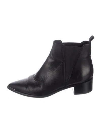Pre-owned Acne Studios Leather Chelsea Boots In Black