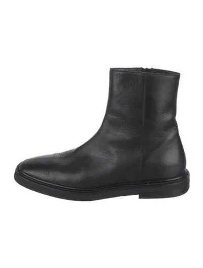 Pre-owned Acne Studios Leather Chelsea Boots In Black