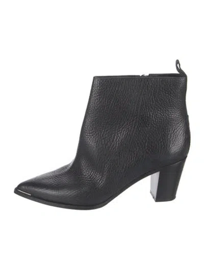 Pre-owned Acne Studios Leather Chelsea Boots In Black