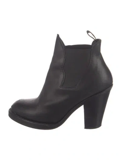 Pre-owned Acne Studios Leather Chelsea Boots In Black