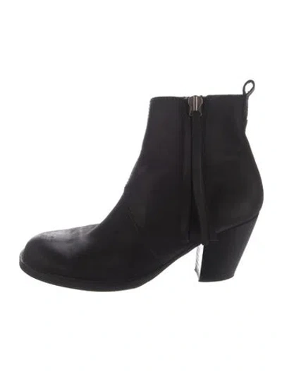 Pre-owned Acne Studios Leather Chelsea Boots In Black