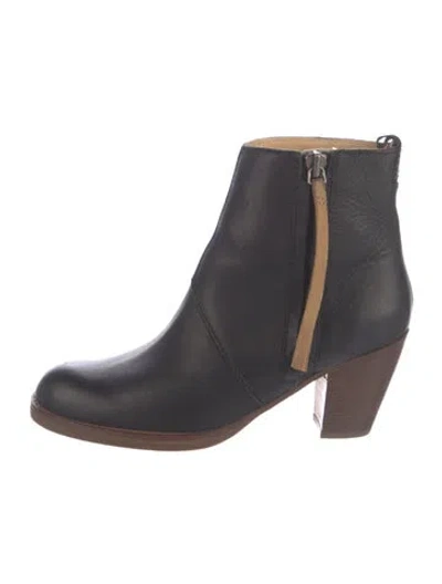 Pre-owned Acne Studios Leather Chelsea Boots In Black