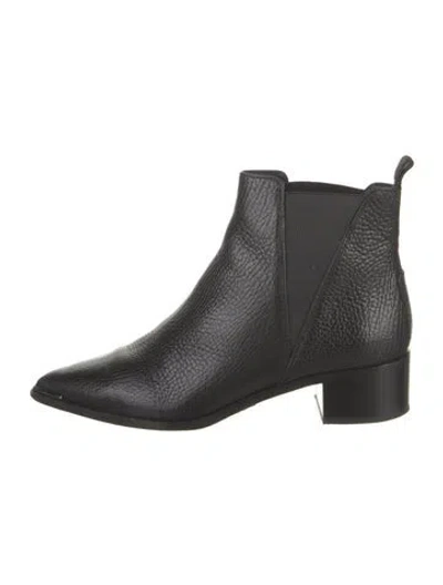 Pre-owned Acne Studios Leather Chelsea Boots In Black