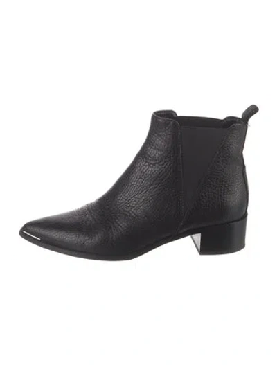 Pre-owned Acne Studios Leather Chelsea Boots In Black