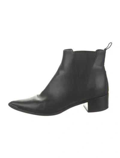 Pre-owned Acne Studios Leather Chelsea Boots In Black