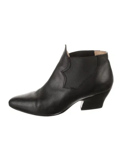 Pre-owned Acne Studios Leather Chelsea Boots In Black