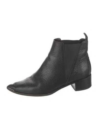Pre-owned Acne Studios Leather Chelsea Boots In Black