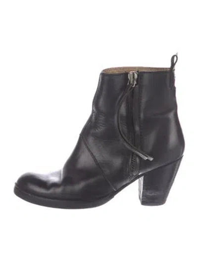 Pre-owned Acne Studios Leather Chelsea Boots In Blue