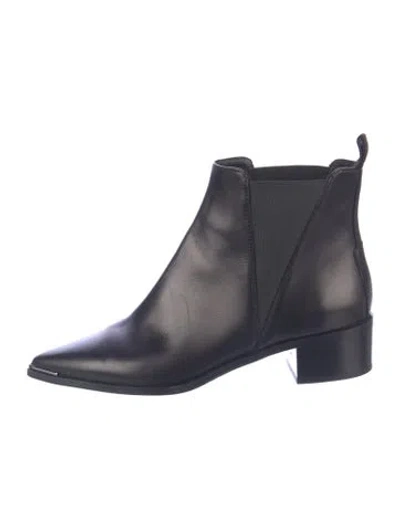 Pre-owned Acne Studios Leather Chelsea Boots In Blue