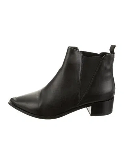 Pre-owned Acne Studios Leather Chelsea Boots In Green