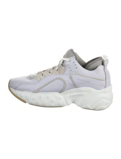 Pre-owned Acne Studios Leather Chunky Sneakers In Purple