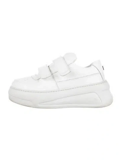 Pre-owned Acne Studios Leather Chunky Sneakers In White