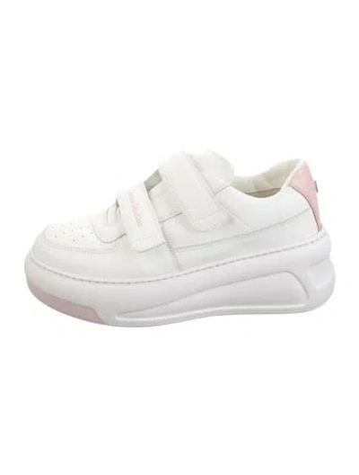 Pre-owned Acne Studios Leather Chunky Sneakers In White