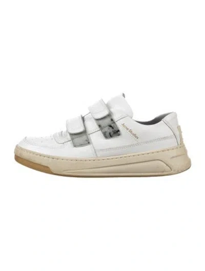Pre-owned Acne Studios Leather Chunky Sneakers In White