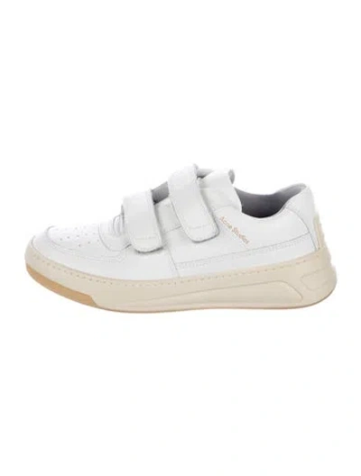 Pre-owned Acne Studios Leather Chunky Sneakers In White