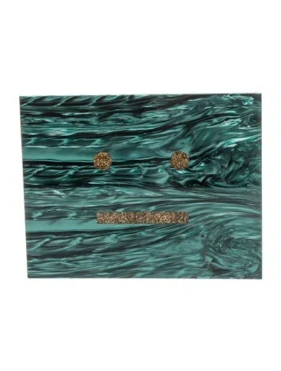 Pre-owned Acne Studios Leather Clutch In Green
