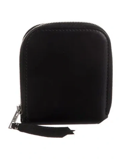 Pre-owned Acne Studios Leather Coin Pouch In Black