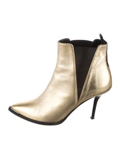 Pre-owned Acne Studios Leather Colorblock Pattern Chelsea Boots