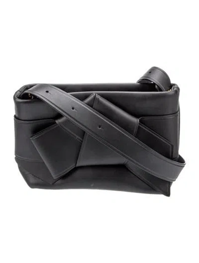 Pre-owned Acne Studios Leather Crossbody Bag In Black