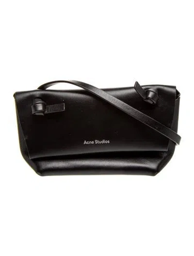 Pre-owned Acne Studios Leather Crossbody Bag In Black