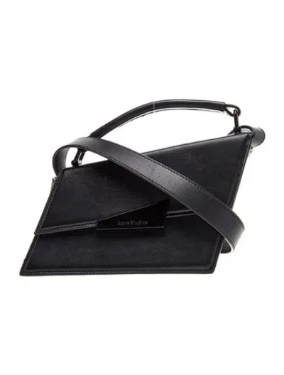 Pre-owned Acne Studios Leather Crossbody Bag In Black