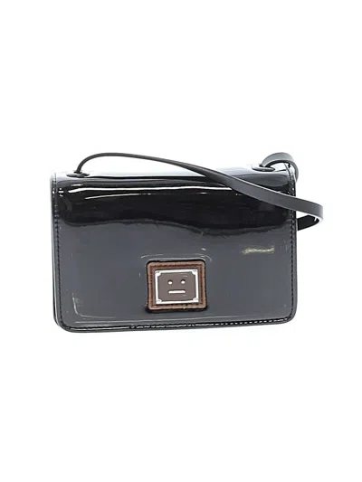 Pre-owned Acne Studios Leather Crossbody Bag In Black