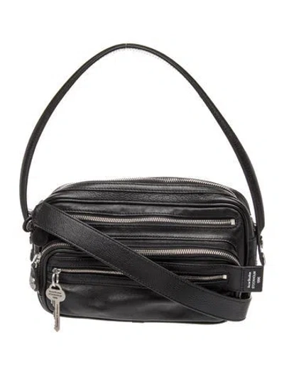 Pre-owned Acne Studios Leather Crossbody Bag In Black