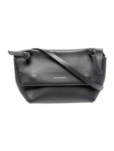 Pre-owned Acne Studios Leather Crossbody Bag In Blue