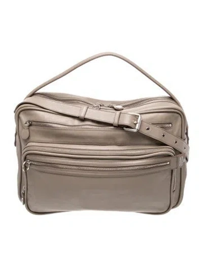 Pre-owned Acne Studios Leather Crossbody Bag In Gray