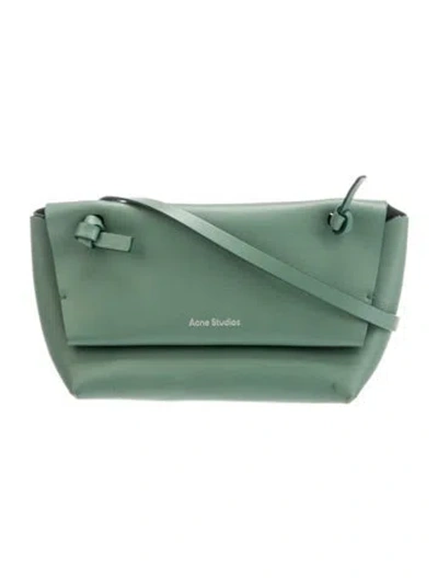 Pre-owned Acne Studios Leather Crossbody Bag In Green