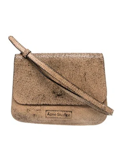 Pre-owned Acne Studios Leather Crossbody Bag In Neutrals
