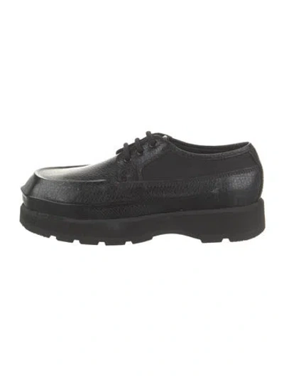 Pre-owned Acne Studios Leather Derby Shoes In Black