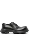 Acne Studios Leather Derby Shoes In Black