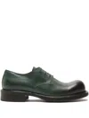 Acne Studios Lace-up Leather Shoes In Green