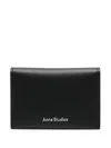 Acne Studios Leather Flap Wallet In Black