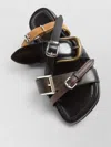 Acne Studios Leather Flat Mules In Black