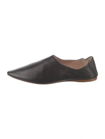 Pre-owned Acne Studios Leather Flats In Black