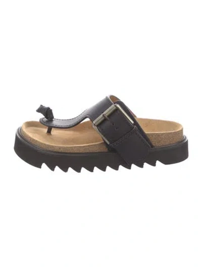 Pre-owned Acne Studios Leather Flip Flops